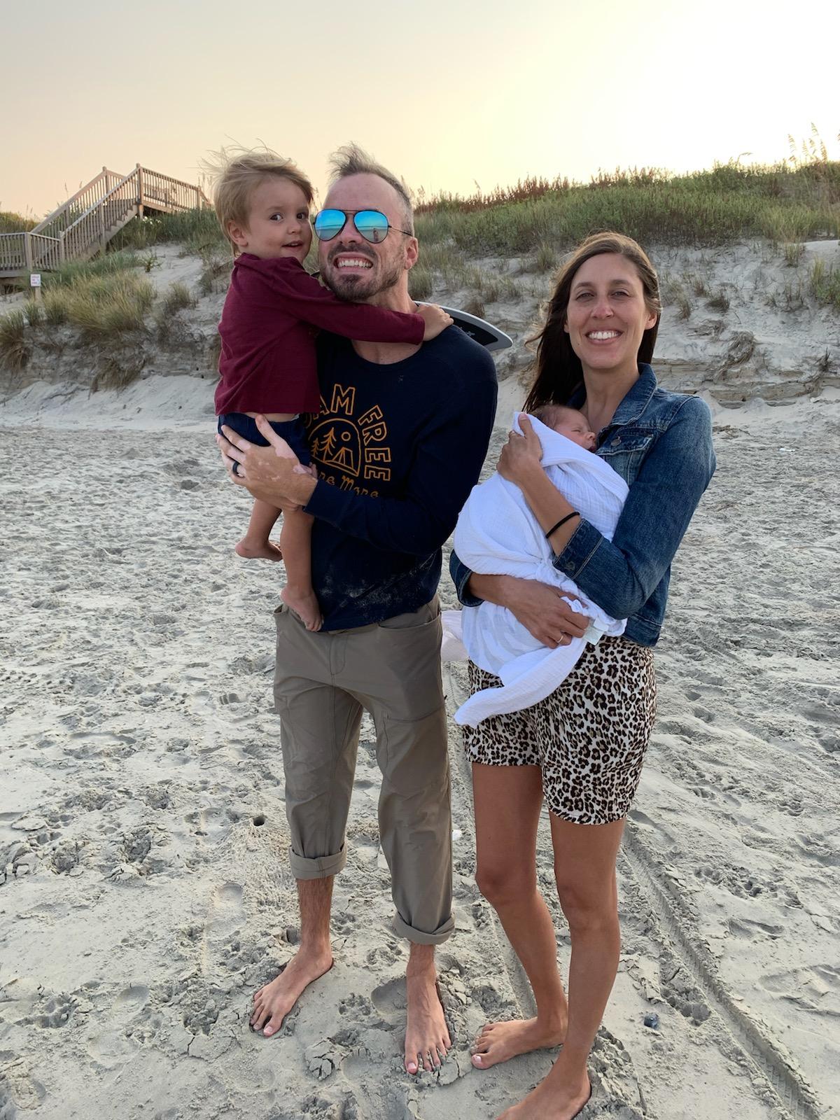 Adventuring across the United States, trip to the Outer Banks after our second son was born.